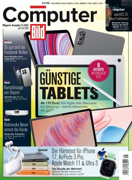 Computer Bild Germany – 2 Oktober 2025 Cover