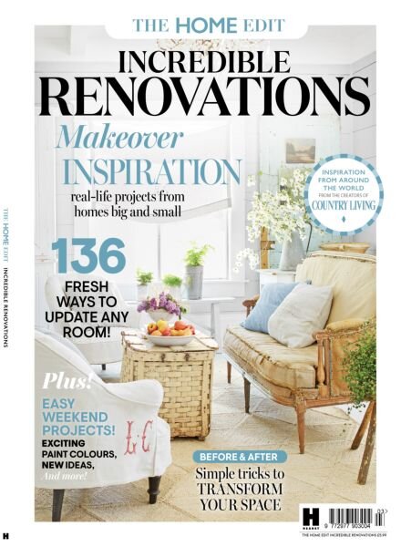Country Living Specials – Incredible Renovations – October 2025 Cover