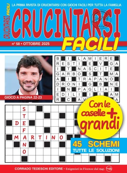 Crucintarsi Facili – Ottobre 2025 Cover