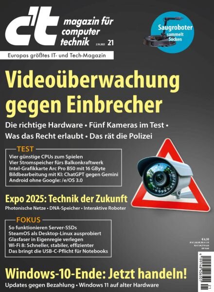 c’t Magazin – 2 Oktober 2025 Cover