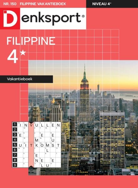 Denksport Filippine 4 Vakantieboek – 16 Oktober 2025 Cover