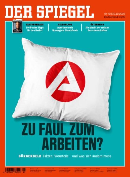 Der Spiegel – 10 Oktober 2025 Cover