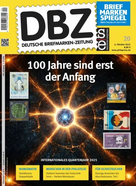 Deutsche Briefmarken-Zeitung – 6 Oktober 2025 Cover