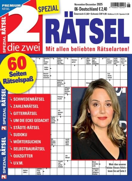 Die 2 Spezial Ratsel – November-Dezember 2025 Cover