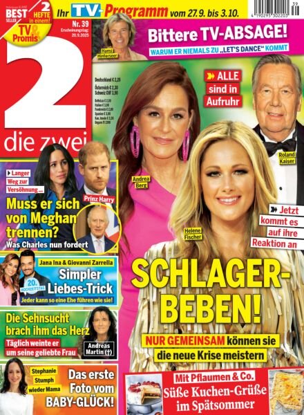 Die Zwei – 20 September 2025 Cover