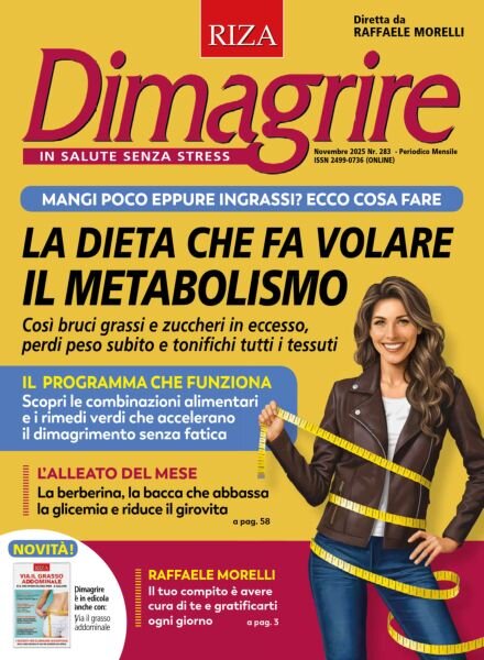 Dimagrire – Novembre 2025 Cover