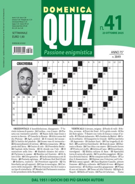 Domenica Quiz – 23 Ottobre 2025 Cover