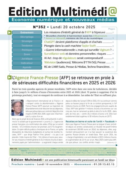 Edition Multimedia 20 Octobre 2025 Cover