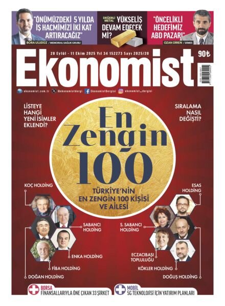 Ekonomist Turkiye – 27 Eylul 2025 Cover