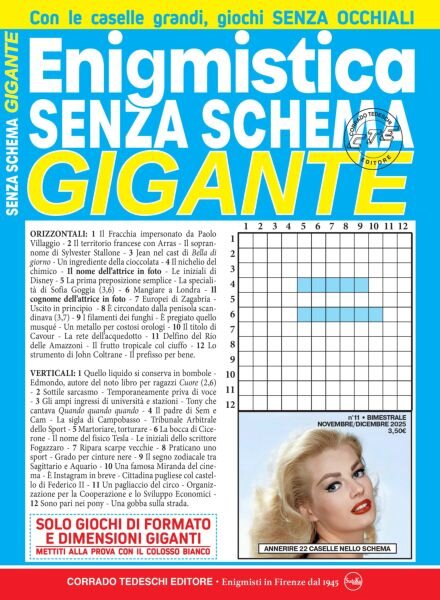 Enigmistica Senza Schema – Novembre-Dicembre 2025 Cover