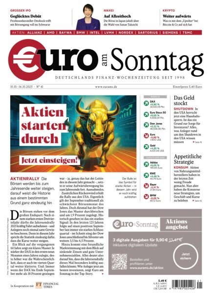 Euro am Sonntag – 10 Oktober 2025 Cover