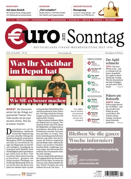 Euro am Sonntag – 17 Oktober 2025 Cover