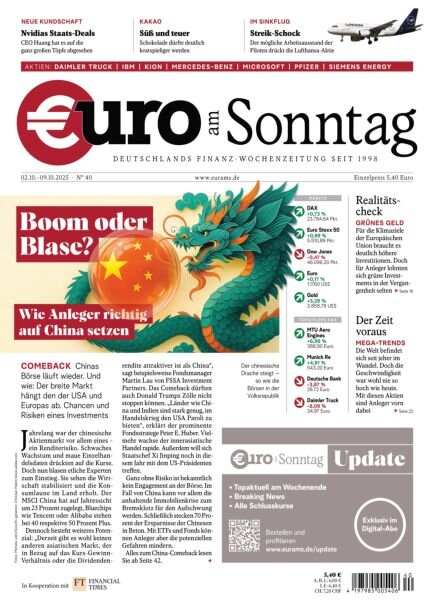 Euro am Sonntag – 2 Oktober 2025 Cover