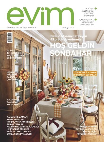 Evim – Ekim 2025 Cover