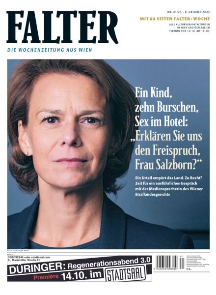 Falter Magazin – 8 Oktober 2025 Cover