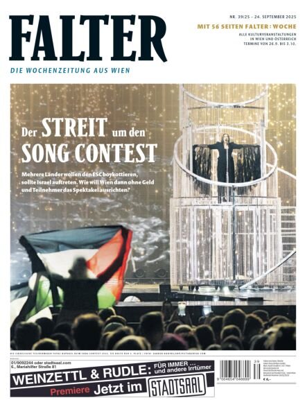 Falter Magazin – Nr 39 24 September 2025 Cover