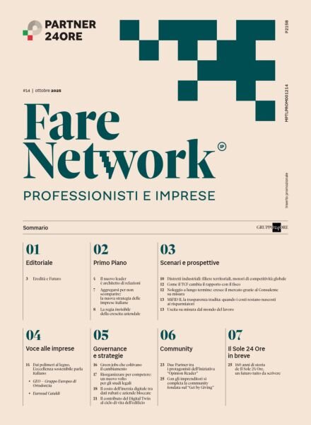 Fare Network Professionisti e imprese – Ottobre 2025 Cover