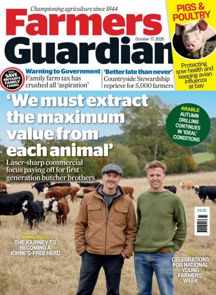 Farmers Guardian – 17 October 2025 Cover