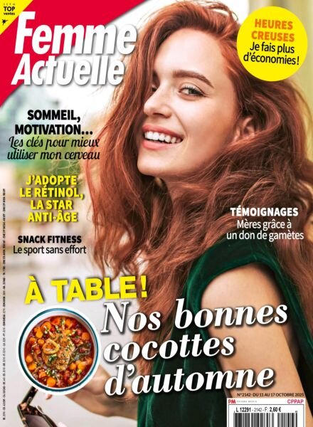Femme Actuelle – 11 Octobre 2025 Cover