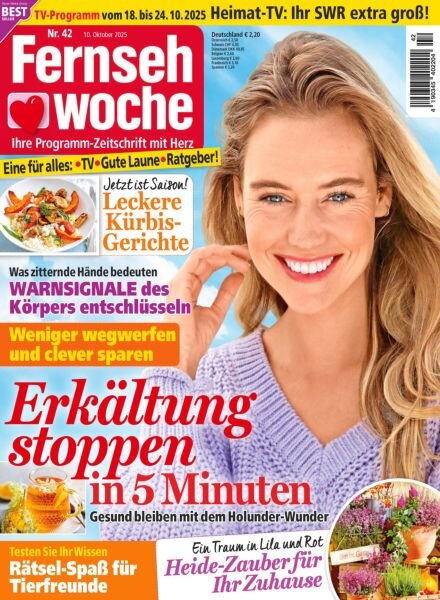 Fernsehwoche – 10 Oktober 2025 Cover