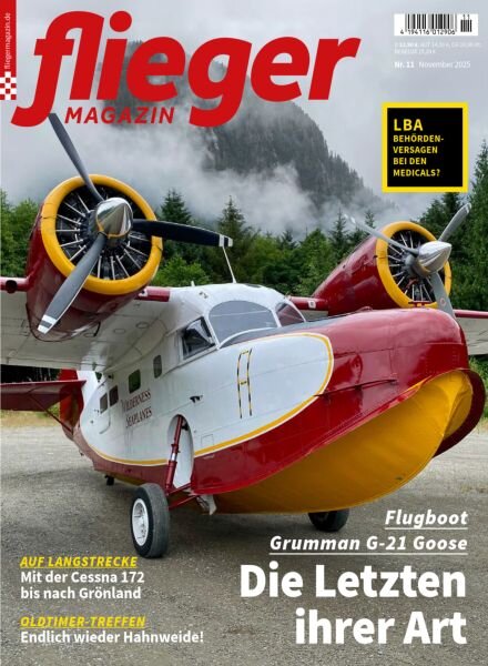 Fliegermagazin – November 2025 Cover