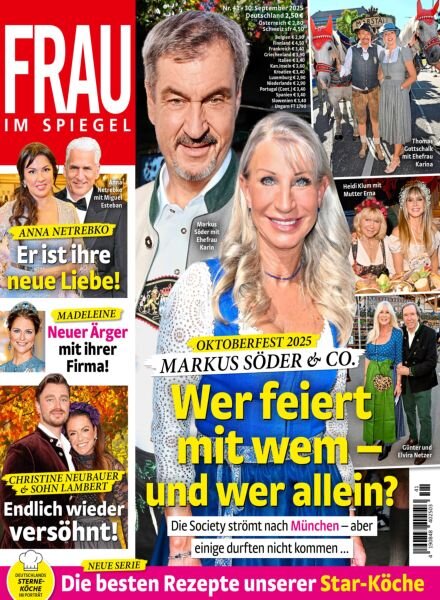Frau im Spiegel – 30 September 2025 Cover