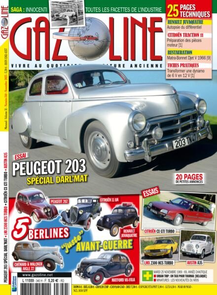Gazoline – Novembre 2025 Cover