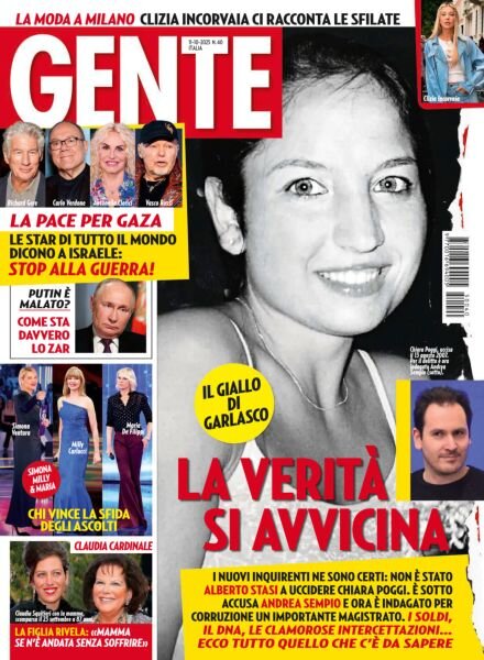 Gente Italia – 11 Ottobre 2025 Cover