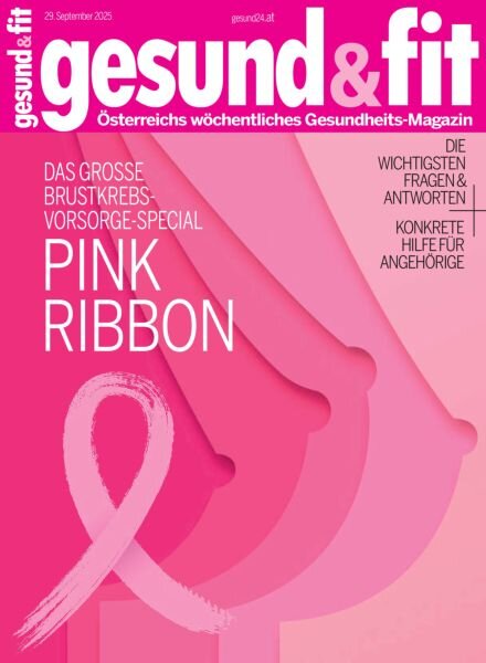 Gesund & Fit – 29 September 2025 Cover