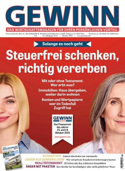 Gewinn – Oktober 2025 Cover