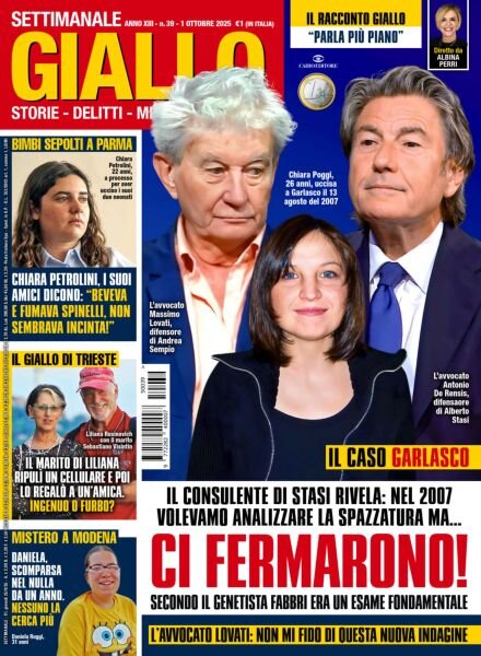 Giallo – 1 Ottobre 2025 Cover