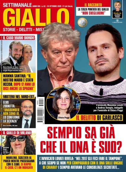 Giallo – 22 Ottobre 2025 Cover