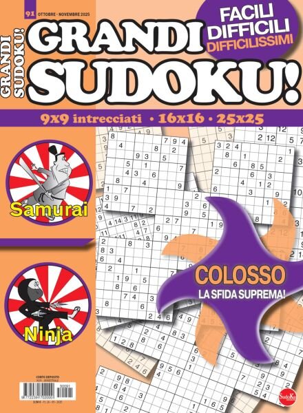 Grandi Sudoku – Ottobre-Novembre 2025 Cover
