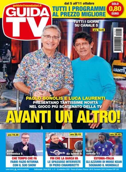 GuidaTV – 30 Settembre 2025 Cover