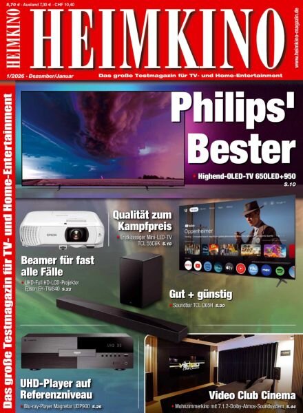 Heimkino – Dezember 2025 – Januar 2026 Cover