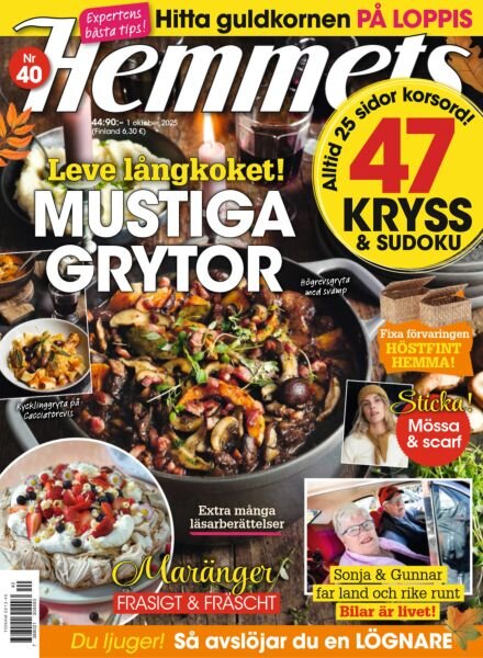 Hemmets Veckotidning – 1 Oktober 2025 Cover