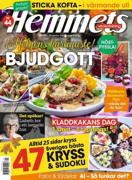 Hemmets Veckotidning – 29 Oktober 2025 Cover