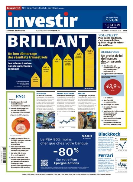 Investir – 18 Octobre 2025 Cover