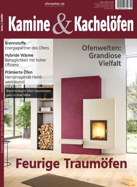 Kamine & Kachelofen – 2025-2026 Cover