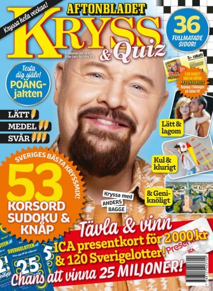 Kryss & Quiz – 29 September 2025 Cover