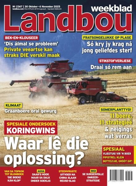 Landbouweekblad – 30 October 2025 Cover