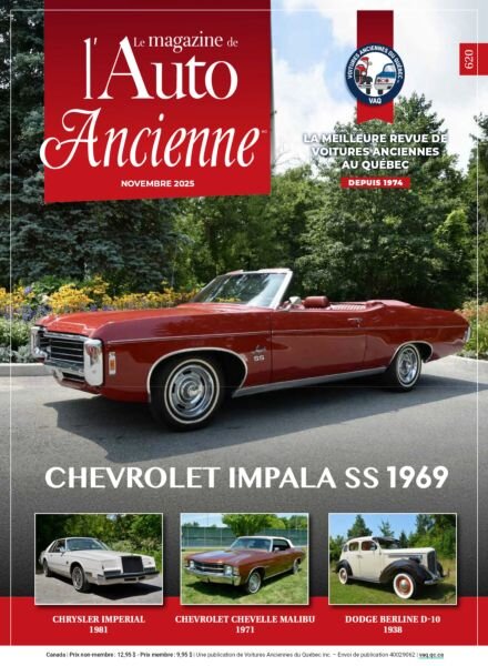 L’Auto Ancienne – Novembre 2025 Cover