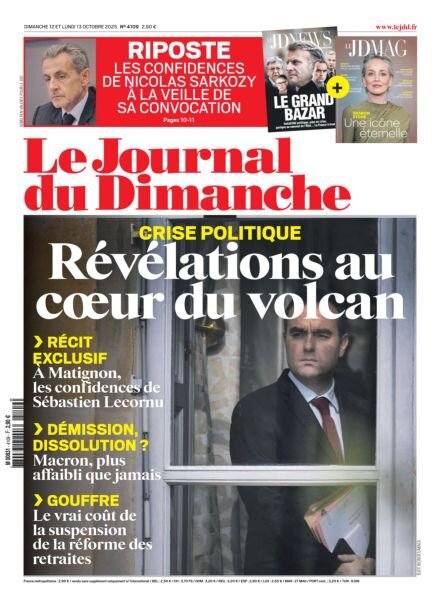 Le Journal du dimanche – 12 Octobre 2025 Cover