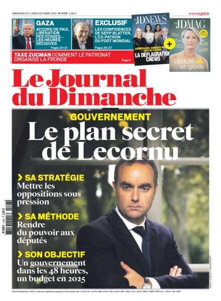 Le Journal du dimanche – 5 Octobre 2025 Cover