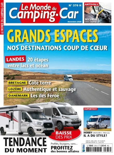 Le Monde du Camping-Car – Novembre 2025 Cover