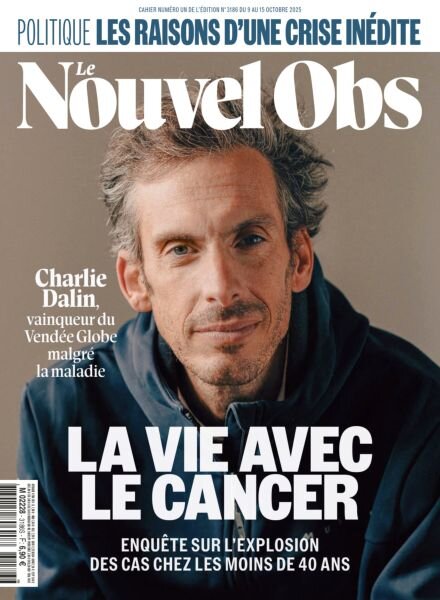 Le Nouvel Obs – 9 Octobre 2025 Cover