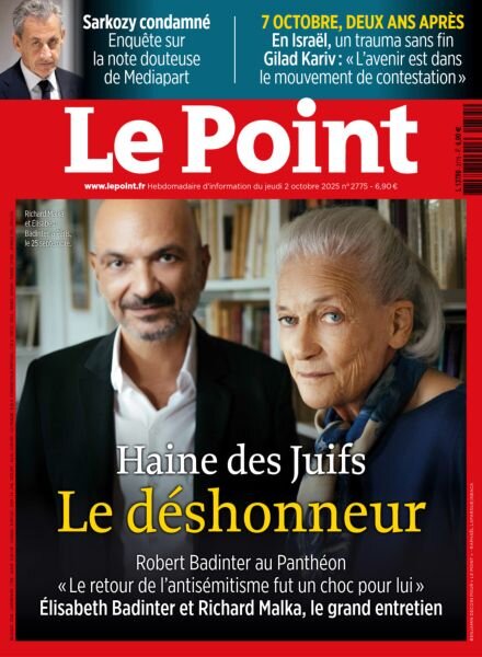 Le Point – 2 Octobre 2025 Cover