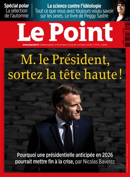 Le Point – 9 Octobre 2025 Cover