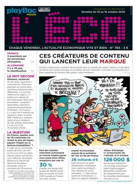 L’eCO – 10 Octobre 2025 Cover