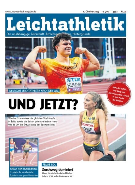 Leichtathletik – 8 Oktober 2025 Cover